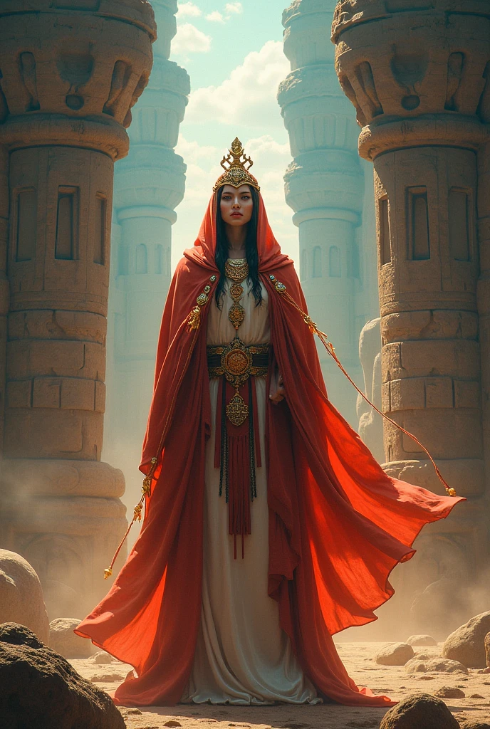 <lora:CulturePunkAI_2:.9>ByzancPunkAI fashion, woman Highly detailed, amazing, Impressive lighting, vibrant colors, Ultra Realistic, High quality, Highly detailed, trending on artstation