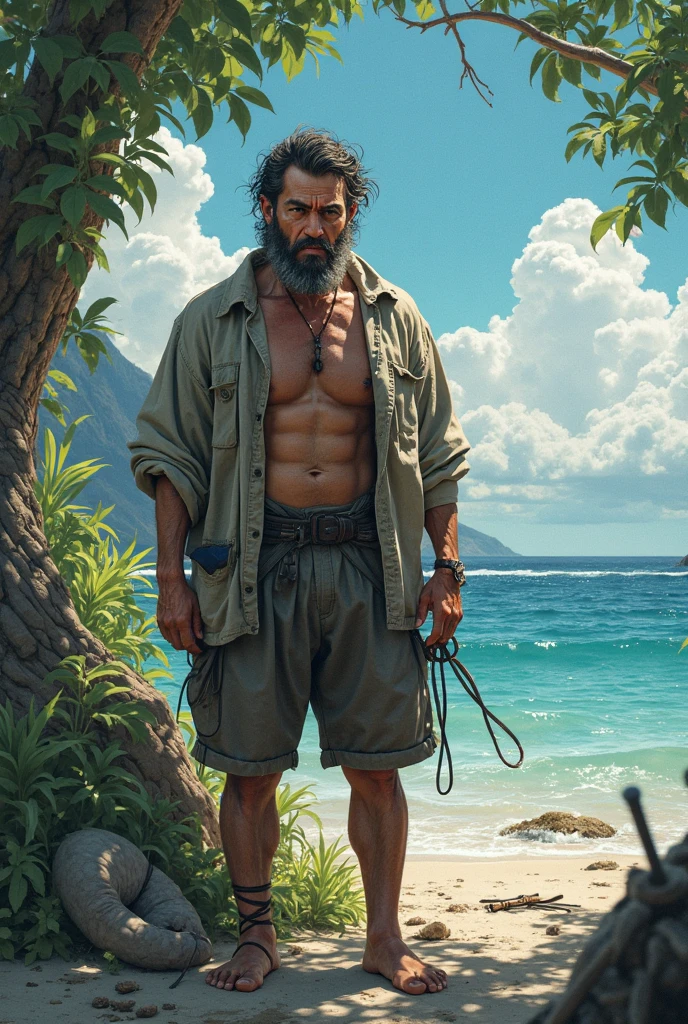 (masterpiece, best quality)
HeisenbergRE, 1boy, solo, muscular, smirk, at the beach, swim trunks, sitting,topless male, cocktail dress, full body shot, fantasy, intricate, (elegant:1.31), highly detailed, digital painting, artstation <lora:epi_noiseoffset2:1> <lora:add_detail:0.7> <lora:HeisenbergRE:0.8>