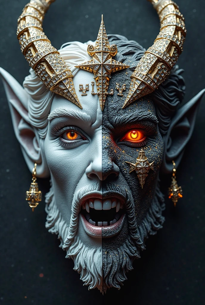 A picture of an evil stone clown drwhoweepingangel <lora:sd15-drwhoweepingangel-lora:1.0>, Very detailed, clean, high quality, sharp image
