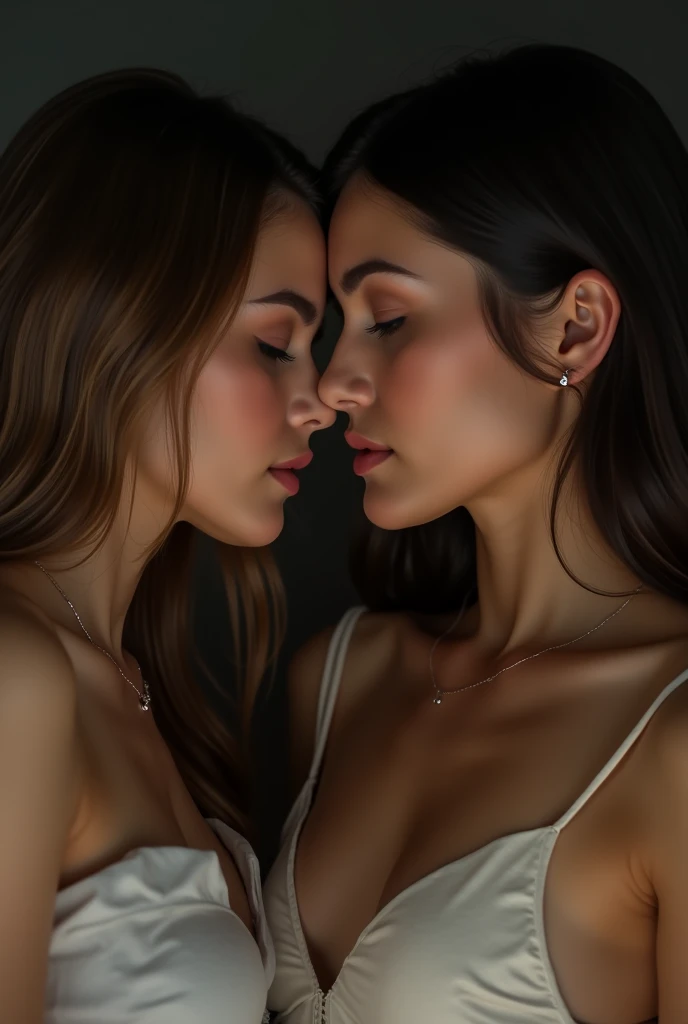 Lesbians women having sex. Show their face clearly