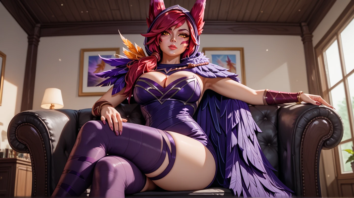 photo of a 30 years old naked female foxie, (((purple hair) long hair:1.5) )(A rustic medieval kitchen with a roaring hearth) nsfw (facing right side side turned Looking at viewer over shoulder,small waist, medium hips, (big natural breast:1.5) sideboob) soft skin, elegant makeup,(light smile), wearing (see-through:1.45) greek peasant dress
<lora:Foxie:0.69> queen foxie, (large plumed bushy foxtail :1.5), voluminous curved backward hairy squirrel tail, fox ears