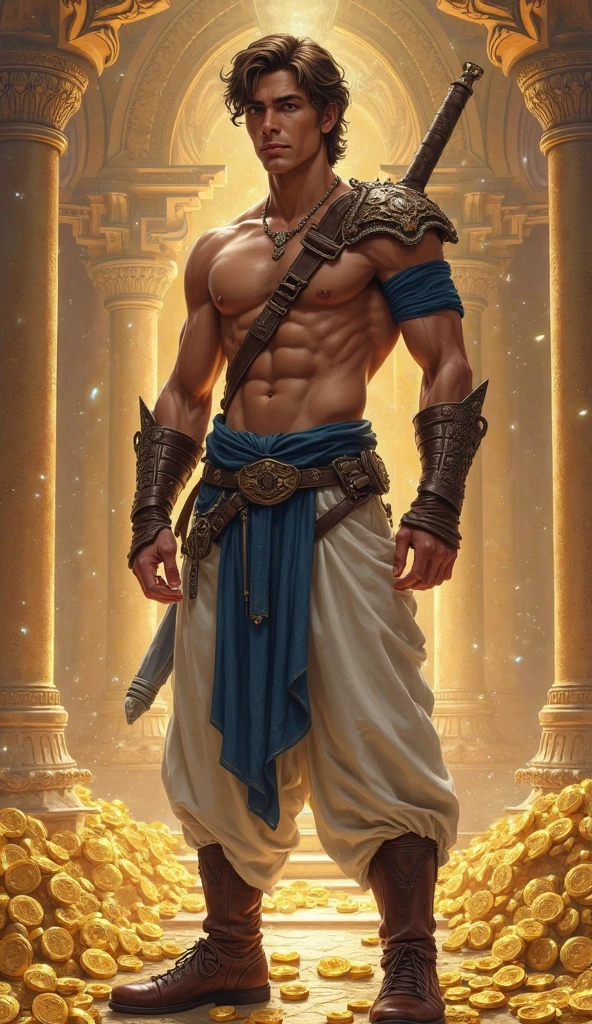 Genshin impact zhong li realistis pose bertarung