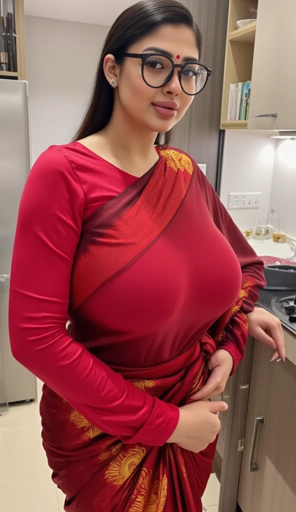 Day scene, full body photo of a plus sized 45 year old indian with a man , (Masterpiece, Best Quality, High Resolution), office Background, (cum Splash on breasts and mouth, cum Splash on her face, Splash of cum, cum Splash), Sweet 25 year old indian bride with a man, hour glass body red lips, gray colour silky gown, lightly makeup,ultra realistic, realistic, look at viewer (cinematic:1.3), intricate details, a group of naked men cheering next to her