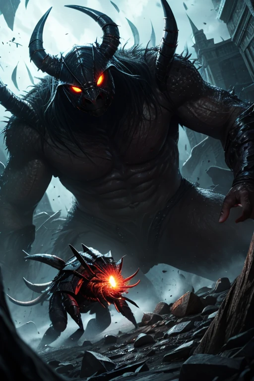 (best quality:1.2, ultra-detailed, realistic:1.37), black feathers, realistic portrait of a giant crow, dark and mysterious artistic style, intense lighting, vibrant colors