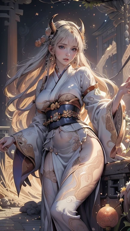 A brave and noble panda Girl samurai warrior, wearing highly detailed white samurai armor, wearing a sashimono war flag on his back, sengoku period, highly detailed background, cherry blossoms blowing in the wind, perfect masterpiece, high quality, high resolution, Full body photo of Chinese girl,huge-breast:1.7{Slim body:1.3}{intricately details、depth of fields、Sexy adult woman、with short black hair,Sexy body, Raised sexy,Photorealistic rendering,Black ,pink areolae, lace,