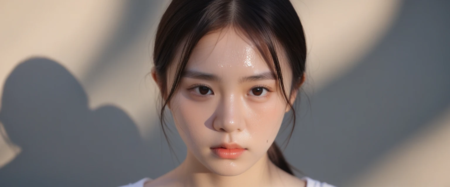 (cum on face:1.6), (masterpiece:1.3)、Super detailed finish、(High resolution、8k:1.3)、(highest quality、Ultra-realistic as a photo:1.5)、sharp focus, 超High resolutionの顔、the face is in focus、Ultra high definition and beautiful eyes、Eyes are symmetrical:1.3、High-definition and beautiful skin、firm skin、1 girl, 18-year-old、nurse、白いnurse服をきています、very cute、very cute、natural makeup, glossy lips、strange expression, wet eyes:1.3, blush:1.3, embarrassing:1.3、(looking at the viewer:1.3) ，Hair is tied