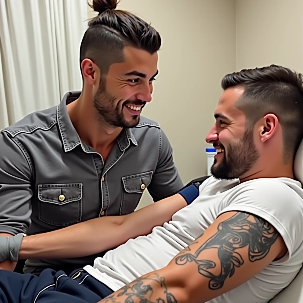 2 sexy indian man having oral sex with his boss, sitting blowjob, handsome face, detailed features,gay, nsfw, homoerotic , wearing casual shirt ,2 faces ,2 men