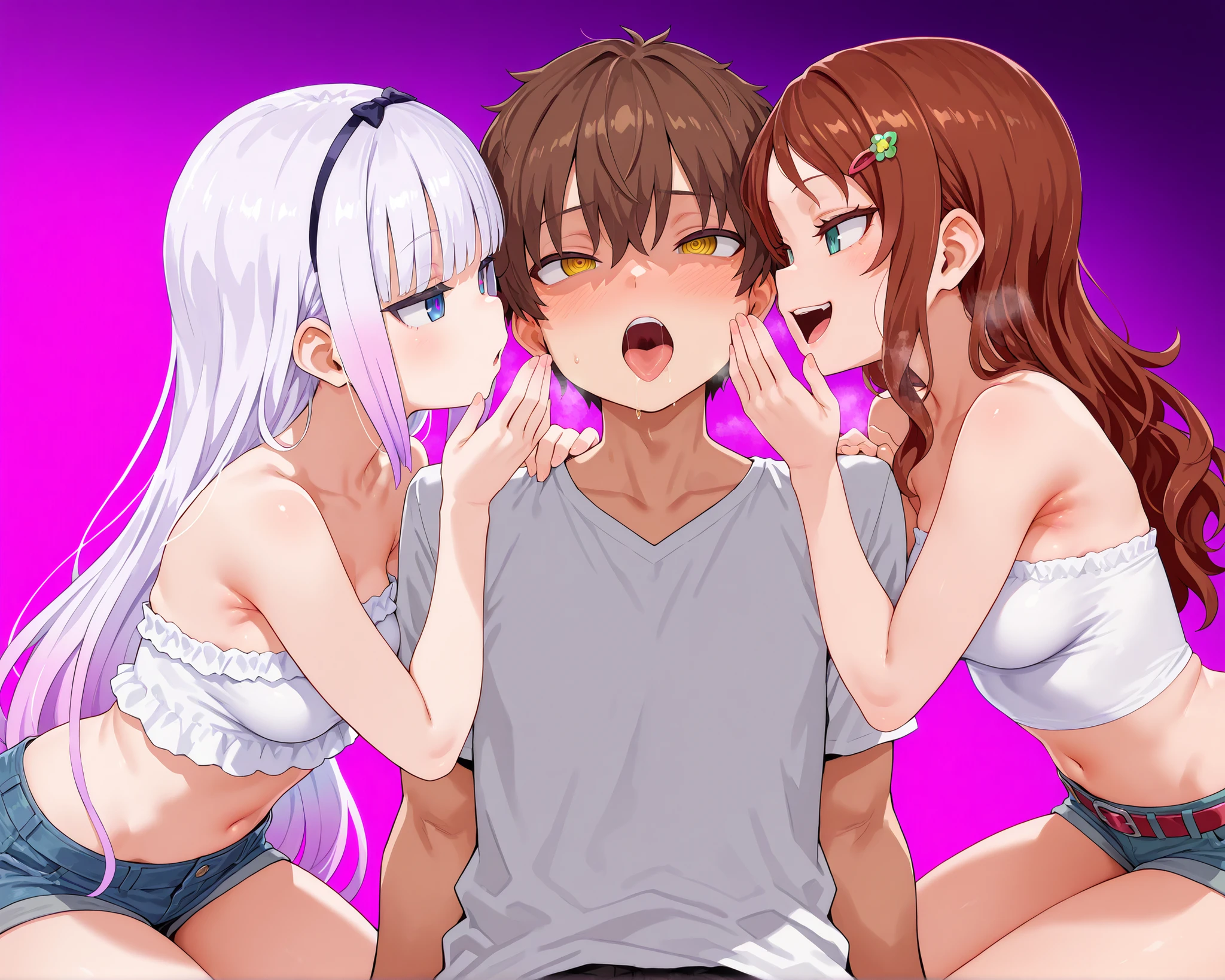 (NSFW:1.5), Uncensored, masterpiece, (realistic, photo realistic:1.2), ((highest quality), extremely fine and beautiful, beautiful face details, real human skin, realistic, photorealistic, 1girl, Silver hair, Long hair, Hair braided, Small breasts, Cowboy Shot, (Sex with multiple men:1.5), cum shots, Spread legs, sitting on beach, Breasts out, Cute face, deadpan, Looking at Viewer, Outdoors, Crowd of boys