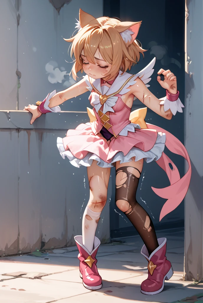 Squatting on the bed、Crying、Ahegao、Lie、Grin、激しいAhegao、ahekao、Revealing clothing、Porn Image、Lift up your skirt with your hands、Showing off panties、White panties、Steam comes out from the body、Young body、Sweaty、Underarm、hair ornament, gloves, dress, jewelry, earrings, detached sleeves, ascot, magical girl, feathers, pink dress, feather hair ornament, prisma illya,
dress, collarbone, sleeveless, sleeveless dress, pink dress,