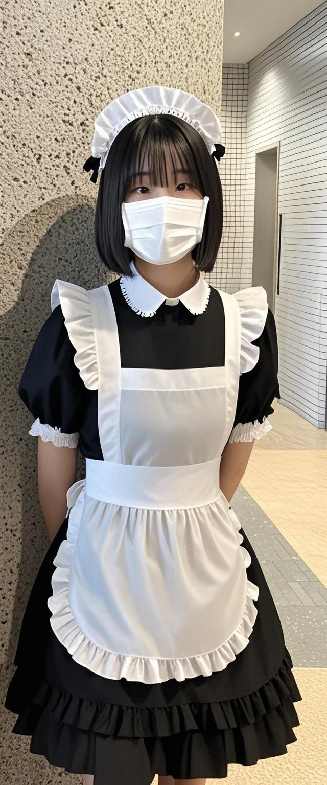 Maid dress (invisible, no humans, Headless, Faceless:1.5), cute big breasts, Ridiculous, High resolution, Super detailed, clothing details