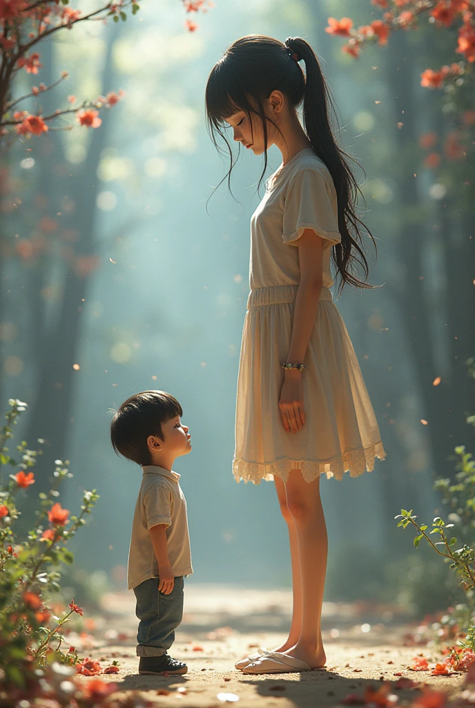 Tall girl short boy