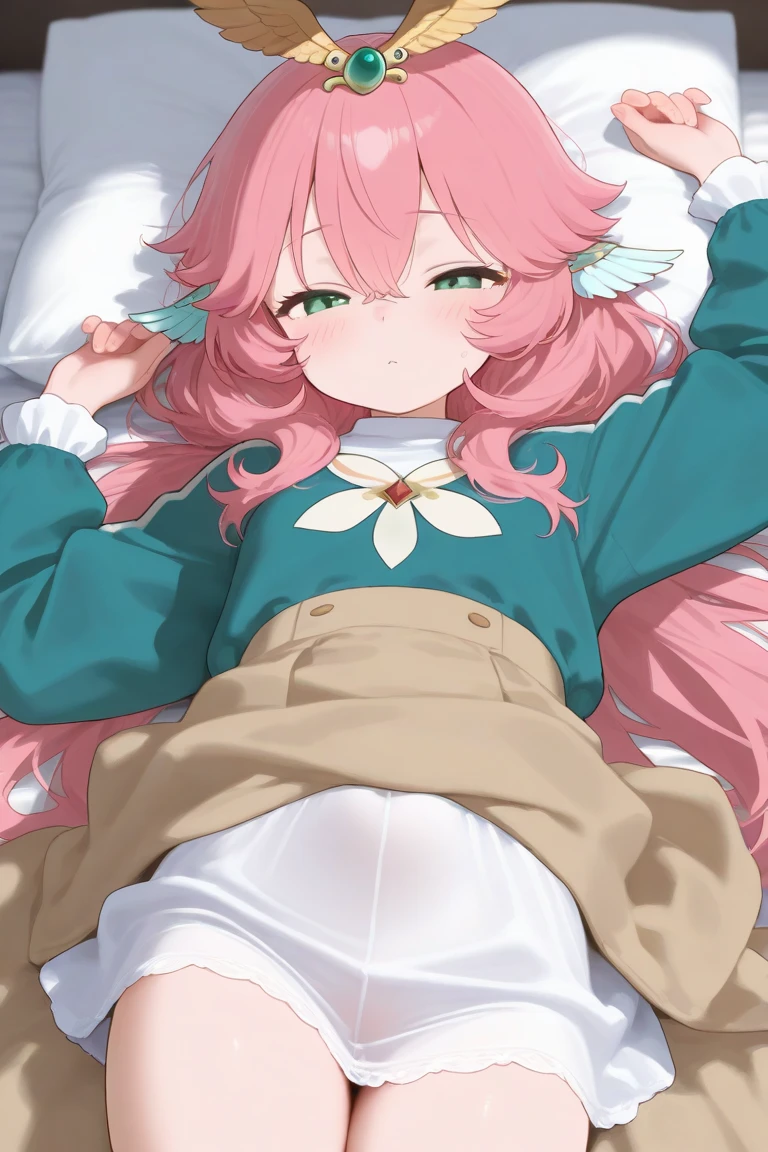 (((full body))), (((pnkserafuku))), (highest quality:1.2), alone, 1 girl, kotonoha akane, ((pink hair)), smile, looking at the viewer, hair ribbon,  (((spread legs onbed))),(((vaginal,sex))),(((cum in pussy))),(((from above))), (((lying on bed))),(((white bed sheet))),(((lie on the pillow))),(((perfect anatomy))),(masterpiece:1.0),(Highest_quality:1.0),detailed,highly detailed,ultra detailed,extremely detailed CG,super high resolution,4k,super detailed, photograph,high resolution,8K,HDR,Highly detailed CG Unity 8k wallpaper,super detailed skin,detailed beautiful eyes,detailed beautiful face,detailed beautiful face and eyes,very detailed background,perfect,lighting,colorful, bright_front_face_lighting,shiny skin,(highly detailed background),looking at the viewer,(Focus on her face), solo, upper body, looking at viewer, upper angle, perfect quality, good quality, masterpiece, HDR, UHD missionary position,masterpiece,best quality,detailed,highly detailed,ultra detailed,extremely detailed CG,high resolution,8K,super detailed skin, ((detailed beautiful eyes)),detailed beautiful face,detailed beautiful face and eyes,very detailed background,highly detailed background,(front view),(((super big breasts))),looking at viewer,The girl&#39;s breasts aren&#39;t exposed at all., You can clearly see that she has very large breasts.,((kawaii)),((orgasm face)),
