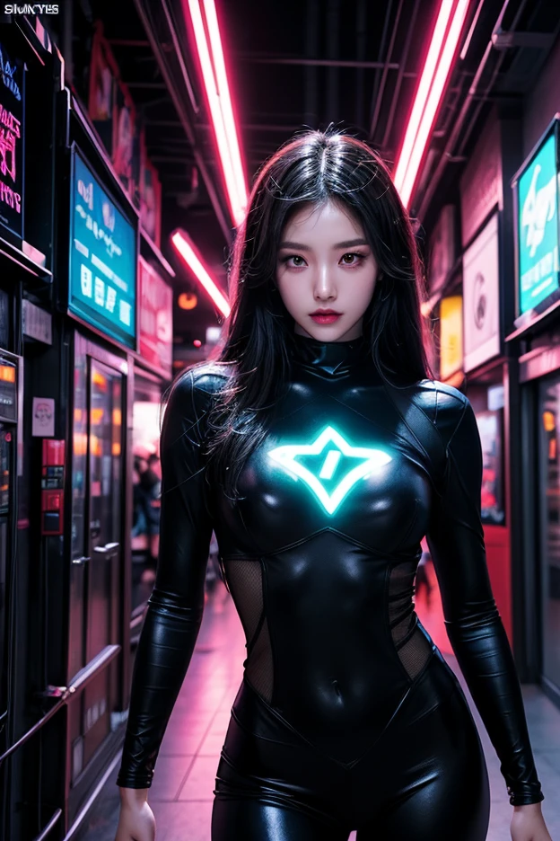 (기계1 girl과 외계인 1명)、(mystical expression)、top quality、masterpiece、Super high resolution、(realistic:1.4)、((heavy chest)),raw photo、1 girl、shiny skin、(((1 Mechanical Girl)))、((transparent crystal suit bodysuit、the body can see through)).(natural alien background to fight aliens)、(Compact LEDs)、((매우 realistic 디테일))),world lights、shadow、octane render、8K、very sharp、desk person background、giant 、Raw skin exposed in cleavage、red metal、Details of intricate ornaments、Japan Details、very intricate details、realistic light、(mystical expression),CG Society Trenlow Eyes、Shining eyes towards the camera、Mechanical peripheral blood vessels connected to tubes with neon details)、(Wires and cables connected to the head)、Compact L,mechanical thighs、Two-Stock、(Hands were also made by machines)、、alien from the future、Please wear a mechanical helmet.、
