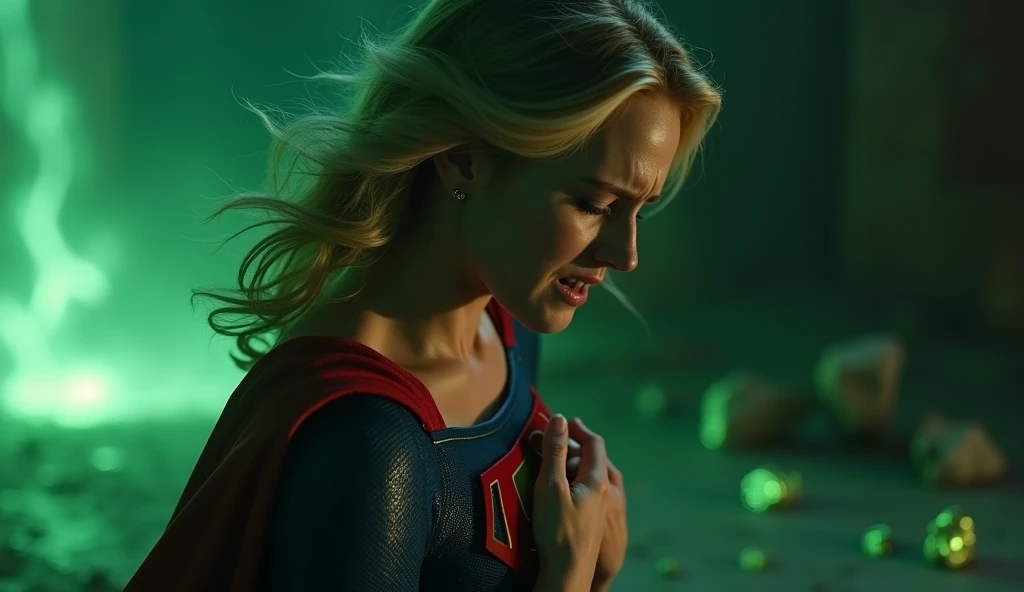 "Dancing hot Supergirl, hiper-realista, High definition, 8k resolution, cinematic, reminiscente da arte de Jim Lee, renderizado em 3D impressionante"