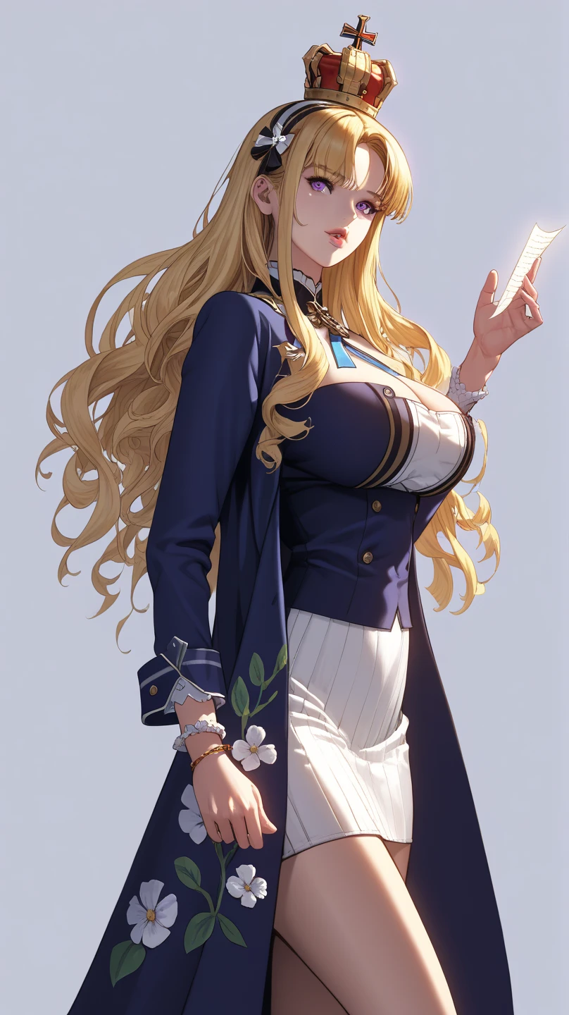 Adult Woman, Sexy Witch Cosplay, Long dark blonde wavy hair、off-shoulder knit, (Dark blue skirt), Medium milk, cute smile face、Bare shoulders、(Pose to lean forward and emphasize the chest)、(turned around)、sexy hips、Sexy red underwear、Black High Heels、Luxurious magic wand and book、Church of the castle、sexy pose、(((The skirt is rolled up by the wind)))、((buttocks visible))、((embarassed expression))