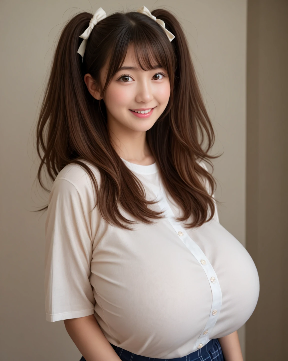 "Mature Woman,Slightly shorter than average height, like々Enhance your appearance、White and perfect skin, Waist-length hair in smooth dark waves, masutepiece, Best Quality, Illustration, Ultra-detailed, finely detail, hight resolution, 8K Wallpaper, Perfect dynamic composition, Beautiful detailed eyes, (naked:1.3), Random and cute hairstyles, large full breasts, Natural color lip,A big smile,Twin tails,(1 matured woman), ((milf:1.5)),(Saggy breasts:1.2),Ribbon hair fastening,(blush:1.3),Peeing,(pubic hair:1.2),(Sweat:1.2),standing on one leg,cumshot,doggystle,toilet,(spread legs:1.2),(pregnant:1.3), smile, {{{1navel}}}, {{{{{2nipple}}}}},