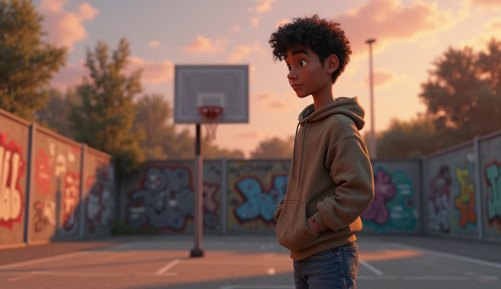 (Pixar 1.23 estilo) 1 menino ((parte superior do corpo frente, busto tiro)), solo, cute child, loira, tracksuit bonito, menino, Brazilian child, playground, ((obra-prima, mais alta qualidade)), (composite lighting)