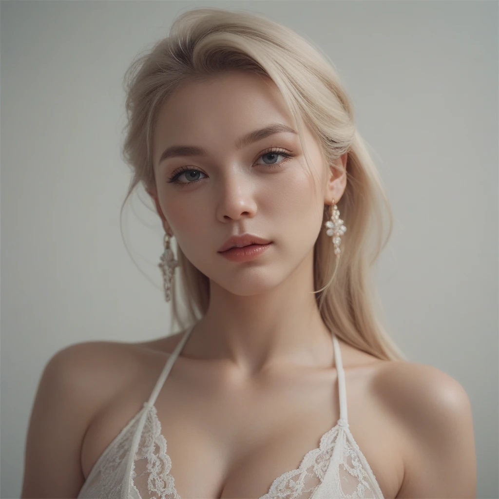 blonde woman with long hair and piercings posing for a photo, with white long hair, with long white hair, perfect white haired girl, ava max, tifa lockhart with white hair, pale porcelain white skin, anime girl in real life, with white hair, extremely light blonde hair, very light blonde hair, with long blonde hair, her hair is white