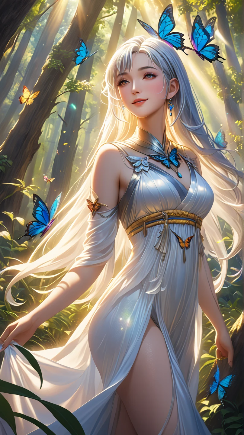 best quality,4k,8k,highres,masterpiece:1.2,ultra-detailed,realistic:1.37,portraits,nature painting,colorful tones,golden sunlight,beautiful detailed eyes,beautiful detailed lips,dreamy atmosphere,floating flowers,lush greenery,ethereal beauty,serene expression,long flowing hair,dappled light,soft pastel colors,impressionist style,delicate brushstrokes,subtle textures,a girl surrounded by vibrant flora,graceful pose,inspiration from nature,sublime scenery,captivating gaze
