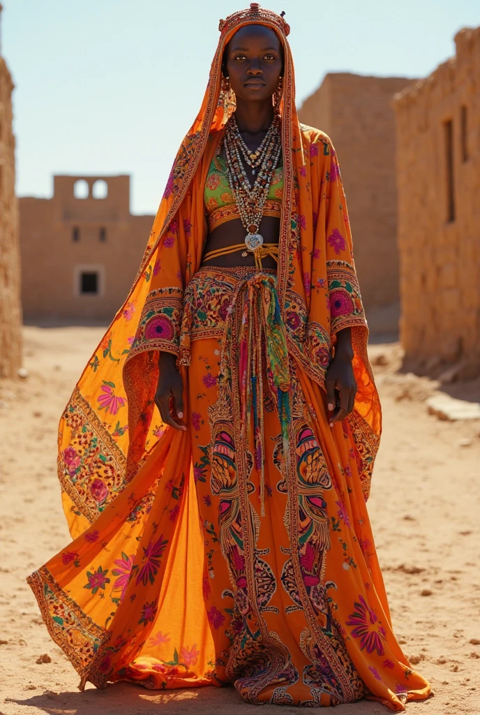 create Mariana Davalos in Full body photography of the most beautiful artwork in the world, a beautiful woman in intricate costume burning in the desert, rainbow colors, ArtStation, CGSociety, complex, high detail, clear focus, dramatic, realistic pictorial art trends Greg Rutkovsky