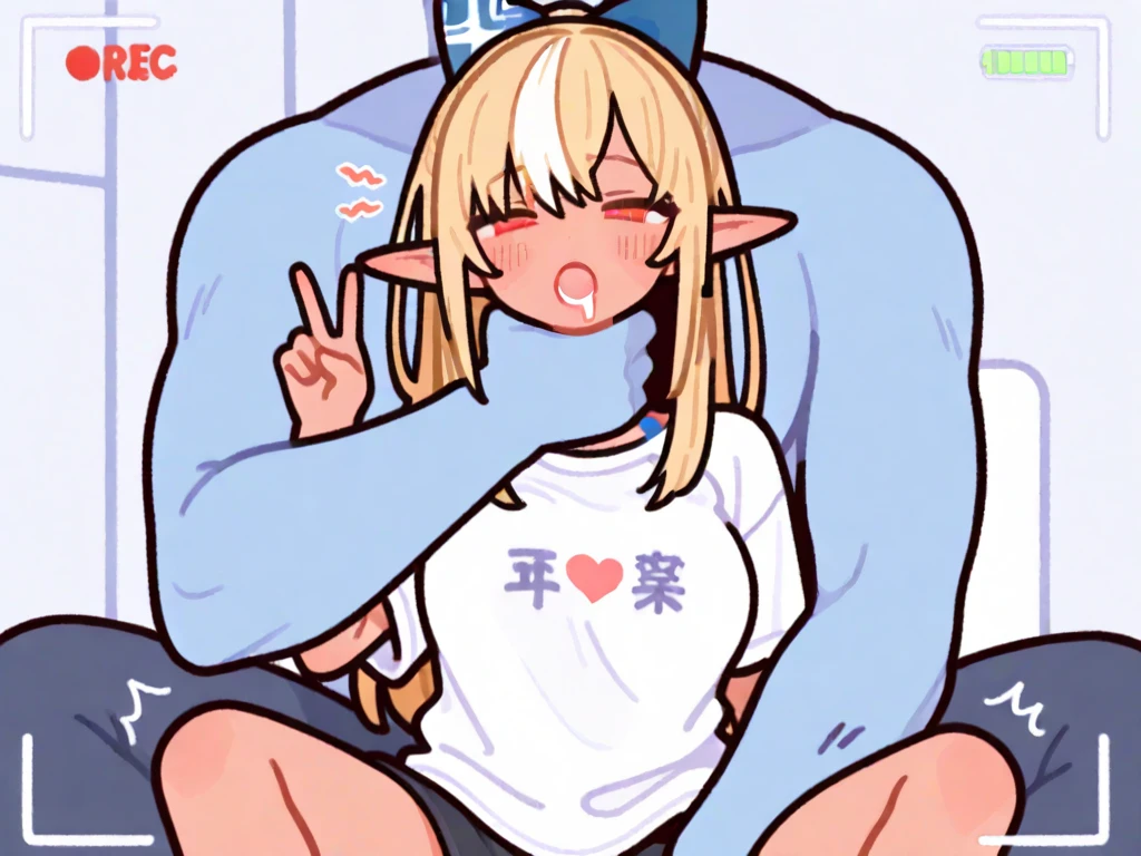 Hiro Default,shinosawa hiro,thin,Orange eyes,White eyelashes,Blonde,Long Hair,Hair Clip Flat Chest:1.5、Lean、Staring at a huge penis、surprised、blush、whole body、Erect penis、Pregnant women、
White cat lingerie, choker, neck bell、白いcat paw gloves、White cat ears