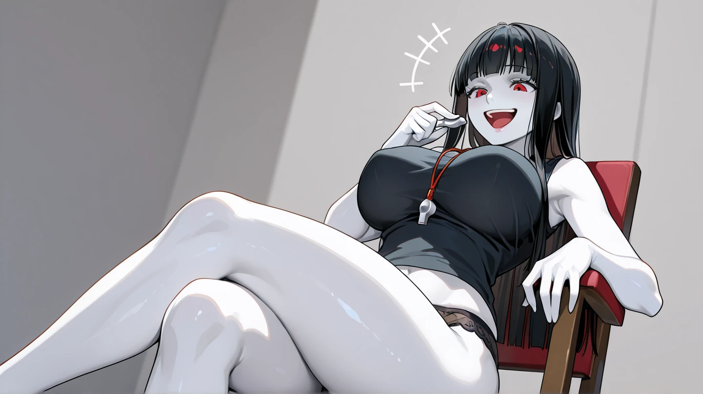 sadako, complètement nu, grosses fesses, fesses écartées, Corp nue, Ahegao, peau grise, porno
