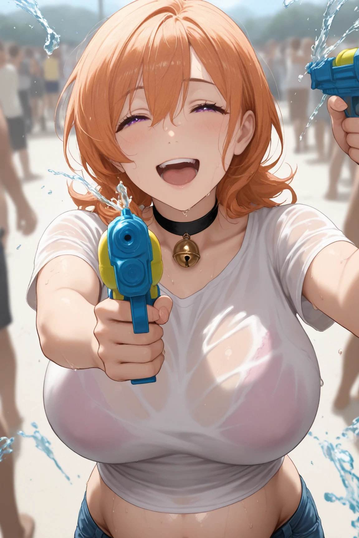 (outdoor pool),((busty red headed woman in white bikini sitting at the pool with strangers grabbing breasts)), (((man's hand grabbing woman's full breast))) , (scared face: 1.3), (mad face), (multiple hands reaching from over her shoulder), (open eyes:1.13),(wide eyes) , (molested:1.8), white bikini, ((strangers groped breast)), (scared:1.1), 8k wallpaper, high quality, high resolution, Masterpiece, ((torn clothes)) , (((sexual assault))) , best quality, detailed, freckles, beautiful face, perfect proportions, well drawn hands,men surrounding chair, (screaming: 1.3), many hands groping her, unwanted, dramatic shading, cinematic lighting, ((arms held back))