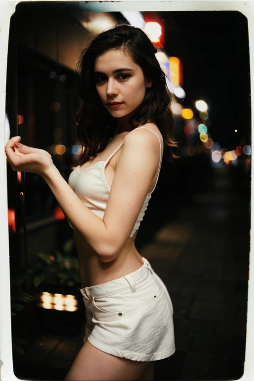 Beautiful young college cheerleader , princess, petite sexy body, hair wild, standing, arms tied to fence on street, cage, small breasts, cute, innocent, mouth open, brown curly messy straggly hair, pretty and delicate innocent, eyes filled with tears, side view, dark scary, atmosphere, moody lighting, candle light, sweaty body, eyes closed