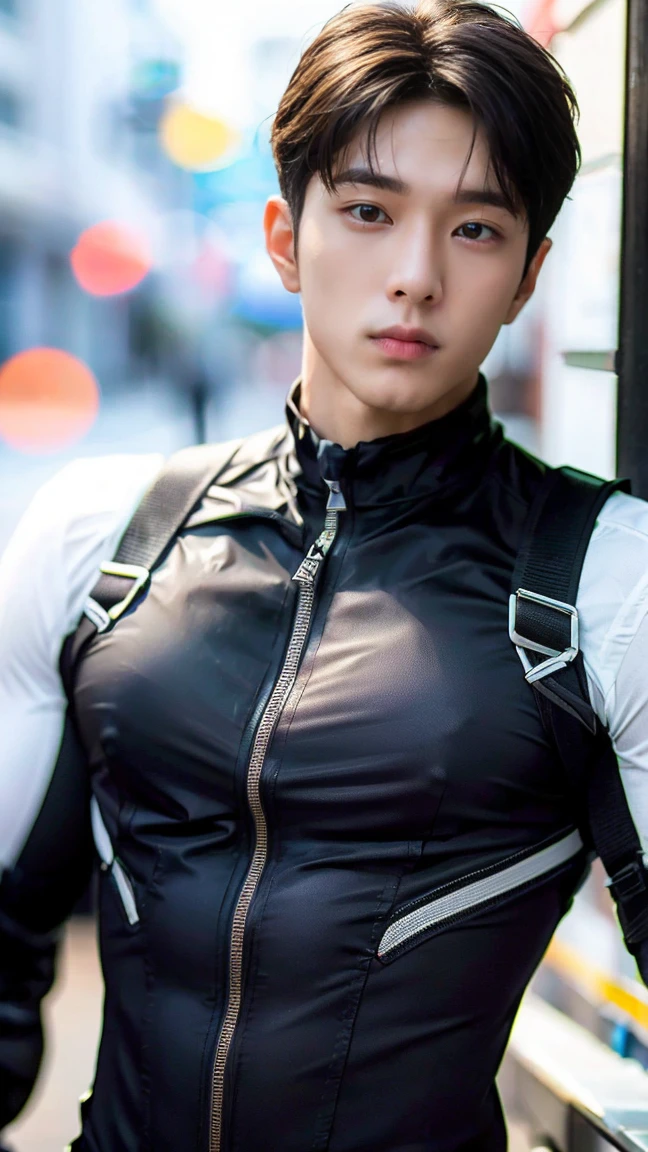 Boy genetically influenced bulging crotch padded underwear Form-fitting pants Appropriate fabric tight-fitting pants intentional bulging crotch
