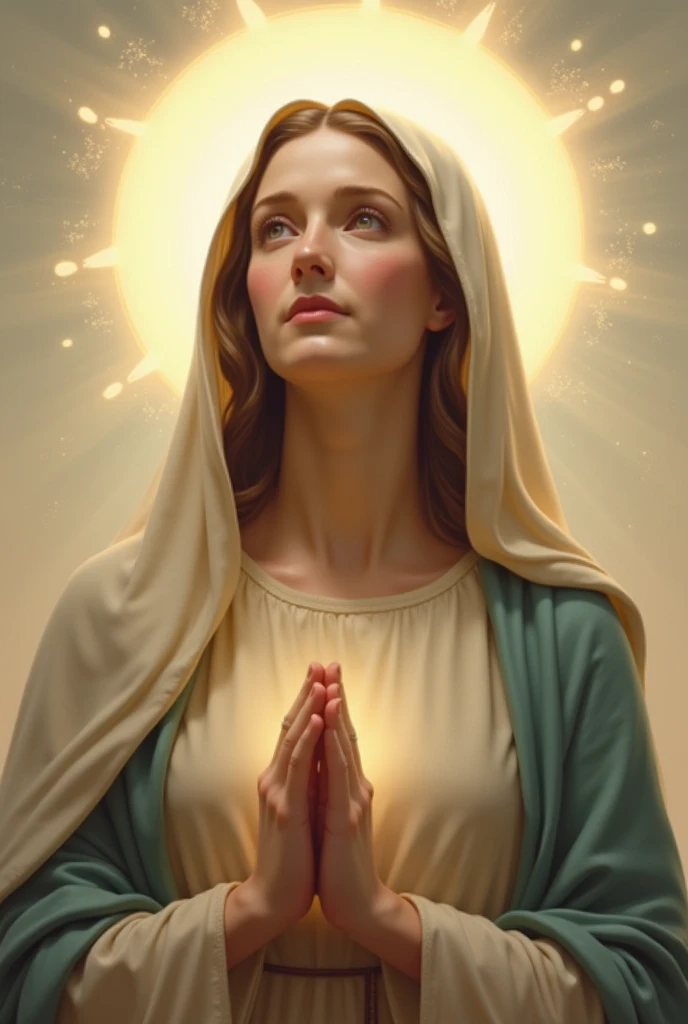 Gentle and beautiful Virgin Mary