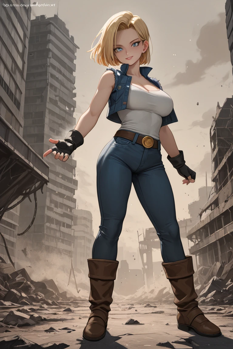 (((1 girl, cute, (gigantic breasts:1.2), denim jacket, white top, jeans, Gloves, blond, short hair, bob hair, side parted hair, blue eyes))), (((blond hair))),
dynamic poses, manga style, depicting a group of characters in various action scenes, from intense battles to lighthearted moments, with dramatic speed lines and bold sound effects, capturing the excitement and energy of the story, Laser rays from the palm of hand, Attack forward with palm, yellowstone park, Grand Canyon,