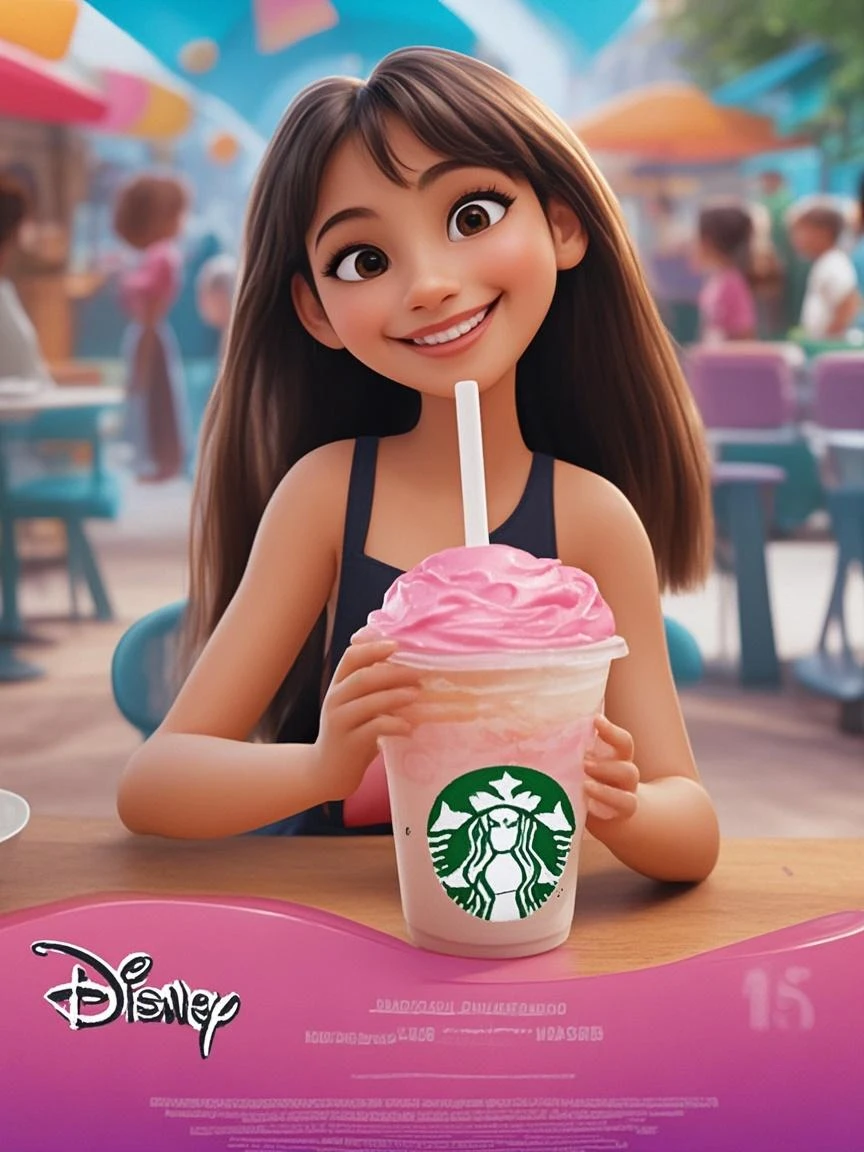 fofo, 可爱, menina sorridente comendo sorvete, doces voando ao seu redor, Pixar, Disney, Cinema lighting, jogos, 8k, Magic, amor, title "Parque da joy", Logo, Logo, Presentation, Disney, marca registrada, mercado, Logo, inflatable, trampolim, no deformed,