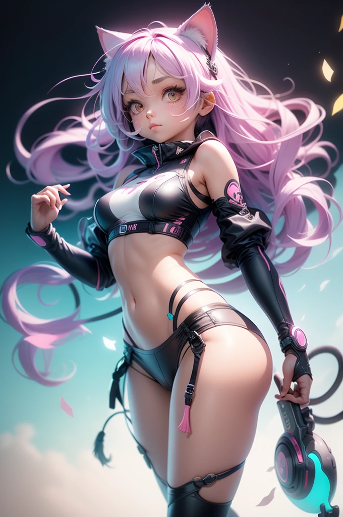 Catgirl, sumisa, collar de cuero, wrist straps, cuello, Hermosa mujer con figura perfecta, abdominales delgados, wet body sweat, Highly detailed Latin facial and skin texture, ojos detallados, 二重まぶた, pose sexy de rodillas, Toma de cuerpo completo , mexicana, azteca, colores , cuerpo completo, orejas de gato. --auto --s2