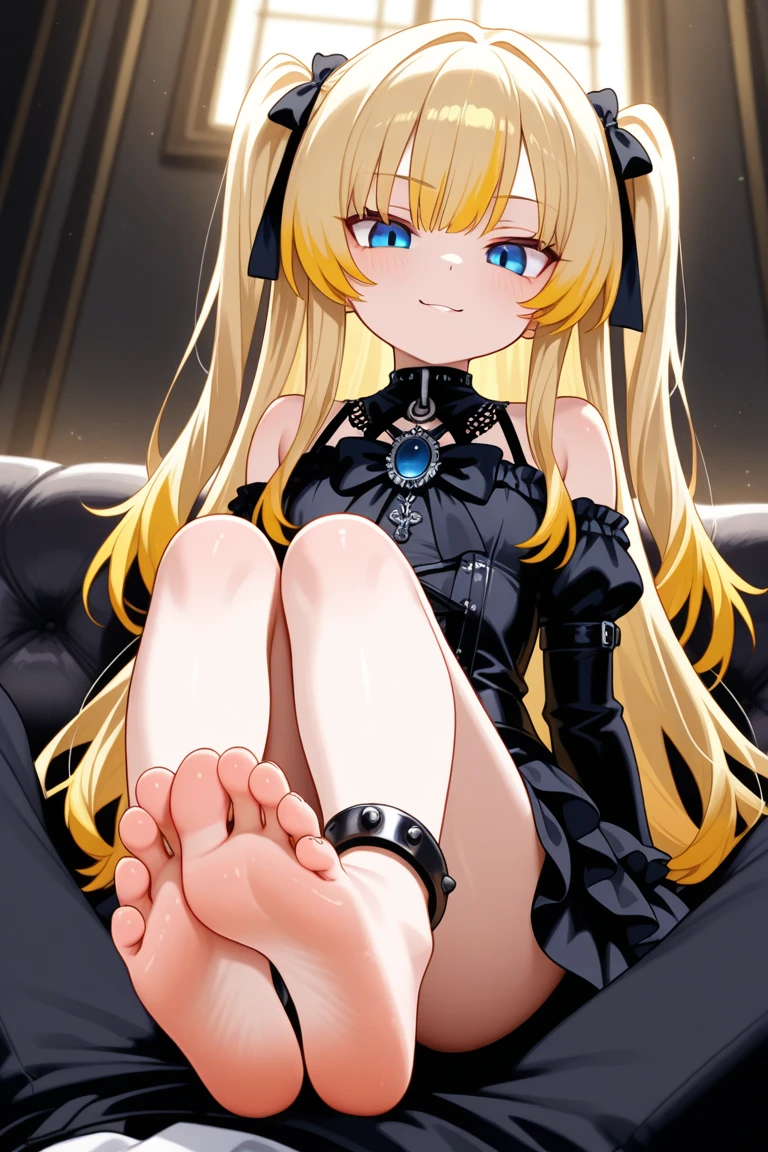 (((Masterpiece, highest quality, 8K))), Living Alice in Wonderland (Queen of Hearts Castle, Queen's Chair) ((1 girl (Alice's clothes, blonde, 5 year old girl)) Bullish expression , small, young, flat chest, round face, young, small: 1.25), (baby face), (short limbs): 1.3), from the side, (((sits in the Queen's chair in the castle of hearts, playing cards on the left and right) Soldiers line up with spears)), wide shot, full body shot,(((NSFW:1.8)))),