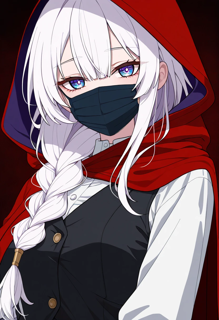 ((best qualityer)), ((work of art)), (detailded), 1 girl, ombro to ombro sweater, long light pink hair,light blue eyes, ((flat breasts)), psycho smile,((stained with blood)), ((Face covered in blood)),roupa stained with blood
