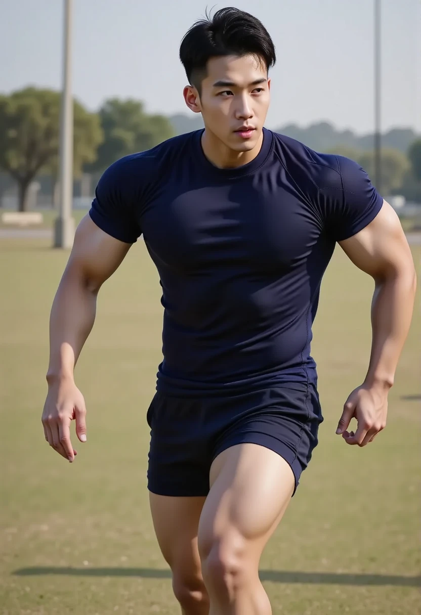 2Handsome naked Japanese guy ,Sexy pose, A 20 year-old man wearing a Naked chest shirt and Excellent shorts stands against a white background, navy blue, navy blue, Sports T-shirts, blue, Excellent Sportswear, Gorgeous sexy clothes, Sportswear, Short sleeve, Jinjinshen blue clothes, 2个Handsome年轻人, Tennis Clothes, 穿着Sportswear, dark blue decorative clothing,male,Naked chest, Handsome,High target,Muscles look good,Hairy body,Sexy expressions, Wheat skin color,black eyes(Fine eye 1:3),Full body portrait, Excellent, Perfect shape, ,Detailed you, , Mostly juicy ass, Sexy pose,Standing