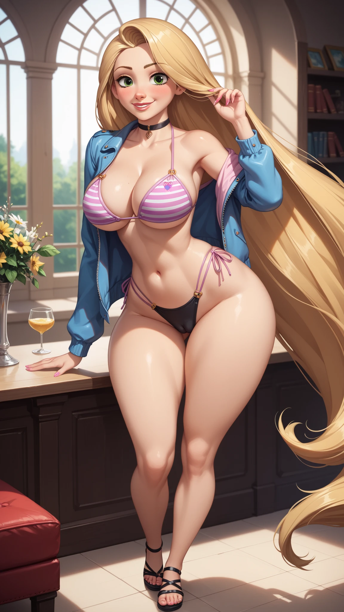 Masterpiece, best quality, 1 girl, smile, turn, buttocks, belly , full body, beach, transparent bikini (kbxll:0.6), abs, muscles, vest line, fitness, transparent panties, hips facing forward, hips pouting, buttocks open, pregnant women, big breasts, buttocks facing the audience, facing behind, kissing, tummy close, white skin, bare belly, belly exposed, open chest exposed breasts, belly bulge, buttocks, belly pregnant with twins, October pregnancy, big white legs, full body, bare feet, fragrant feet, white panties, big tits, big breasts, big breasts, large bust, exposed breasts, cleavage, no pants, milk cup, drinking water, large cup, large cup, Beast ears, tail