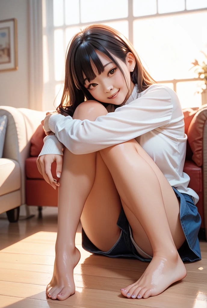 Cute Girl、smile、Beautiful Skin、Skin color、