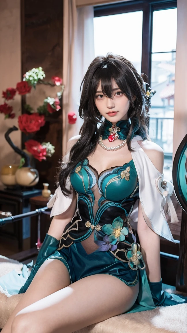 (Best quality, 8k, Masterpiece :1.3), upper bod y, Sharp focus :1.2, Beautiful woman with perfe ct figure, Highly detailed facial and skin textur e, Detailed eyes, Double eyelids, Interior view, :
erpect lighting, Glowing skin,