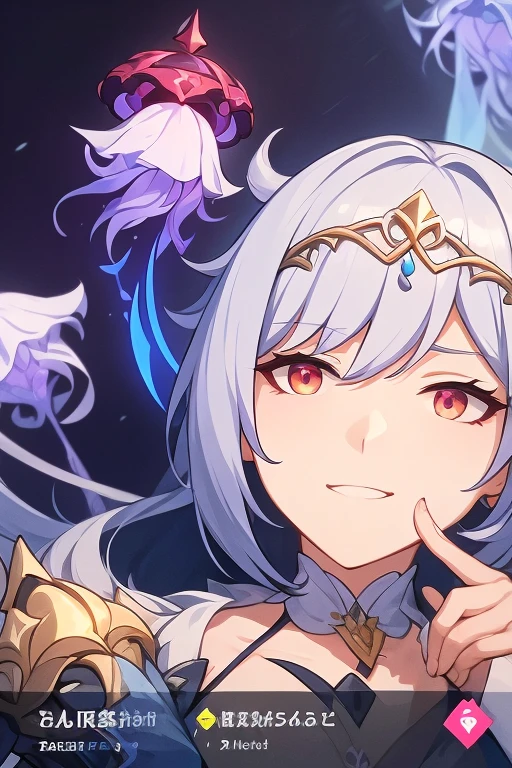 The goddess calls the heroes to another world and asks them to defeat the demon king, random hair color, random style hair, random dress, random beautiful face, slim body, random eyes color, random dress color, random emotion, random moves, random words