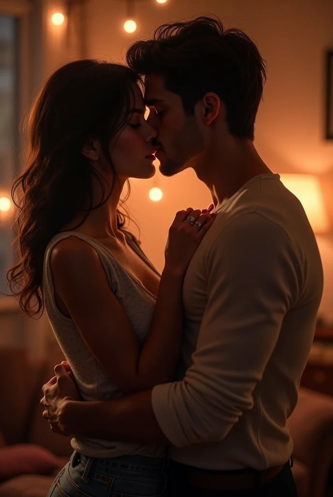 Hot girl kiss for boy