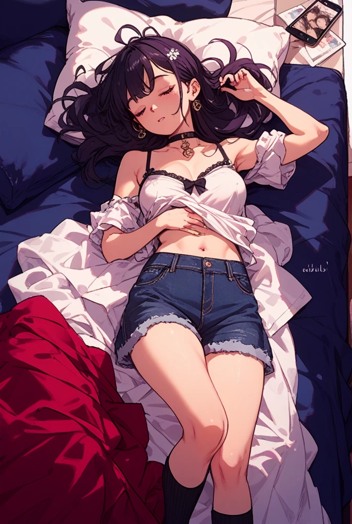 high resolution、4K quality、Very beautiful image quality、younger sister、Lolita、pantiesが床に落ちている、白のコットンpanties、panties、used underwear、Crotch stain、Discarded underwear、panties単体、Laundry basket、Striptease、A lot of underwear scattered around、Underwear is scattered、床一面たくさんのpanties