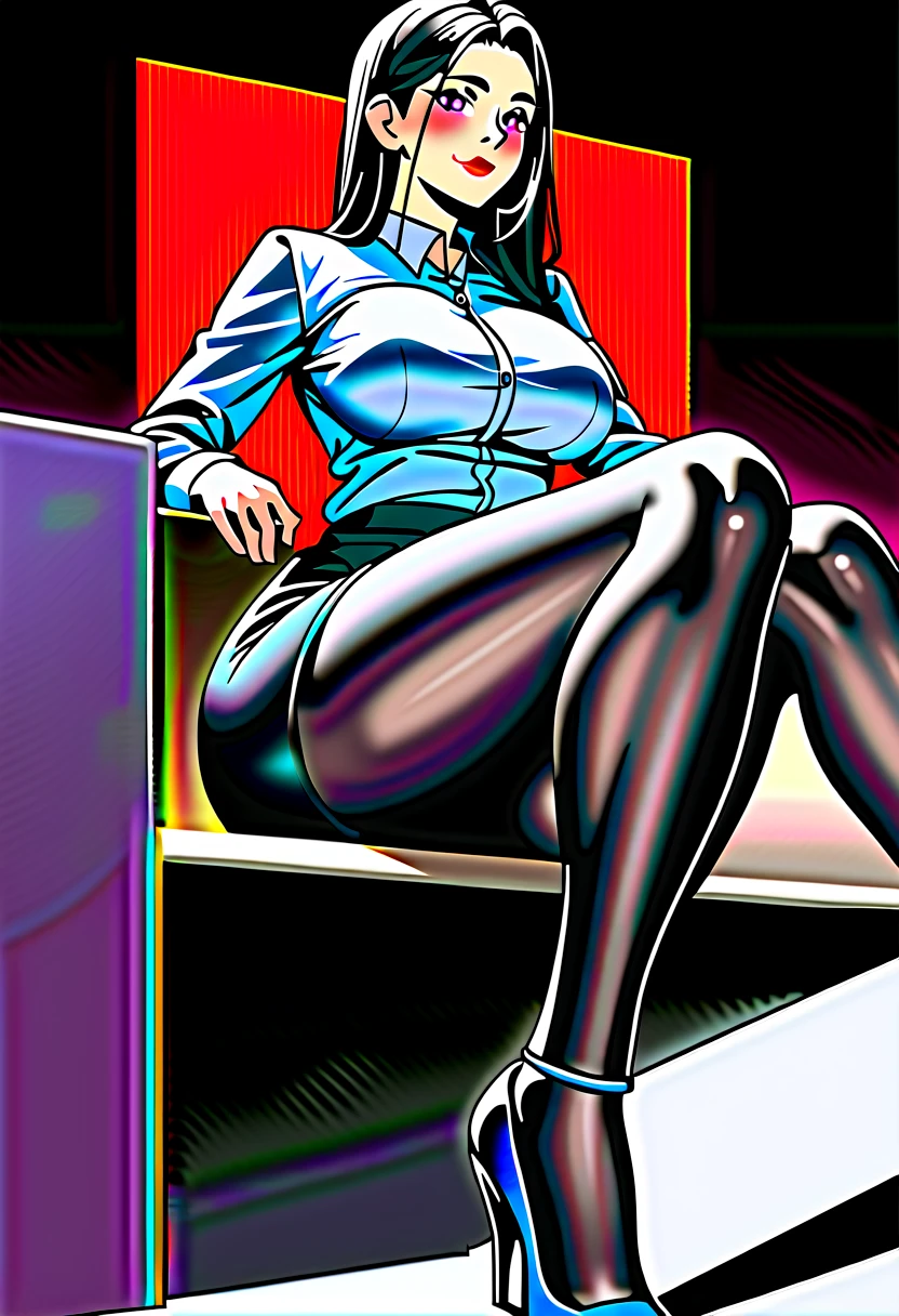 score_9, score_8_up, score_7_up:1.5), (source_anime:1.6), (ai-generated:1.2), (intricate details:1.2), (Naturally Cool Detailer:1.2), (masterpiece:1.2), (best quality:1.3), (SDXLrender_v1.0:1.2), (Improve Overall Realism:1.2), (Enhance CGI Realism:1.2), (Maximize Detail Slider:1.8), 4k, HD, 8k, highres, antialiasing, detailed textures, BREAK 1girl, breasts, blush, long hair, (rolling eyes, moaning), bangs, medium breasts, purple hair, bare thighs, blazer, 1boy, (deep penetration), purple eyes, hetero, (thick thighs:1.4), lying, realistic penis, (interracial:1.5), puffy pussy lips, solo focus, blue blazer, spread legs, sex, collared shirt, nail polish, vaginal penetration:, uncensored, white shirt, red skirt, pleated skirt, on bed, on side, leg up, testicles, covered breasts, clothed sex, blue nails, clothed female nude male, straight hair, bangs, shouko komi, komi-san wa komyushou desu, BREAK epic cinematic lighting, (nsfw), highres, extremely detailed, 8k photo, best quality, beautiful lighting, intricate details, realistic, detailed face and eyes, photorealistic, photo, masterpiece, realistic shadows, realism, photorealism, trending on Artstation 8k HD high definition detailed realistic, detailed, skin texture, hyper detailed, realistic skin texture, armature, best quality, ultra high res, high resolution, detailed, raw photo, sharp re, rich colors hyper realistic lifelike texture dramatic lighting unrealengine trending on artstation, art by Greg Rutkowski, photography captured with Sony A9III, 64.3 MP, 5.6, 300mm lens, 4k, realistic.