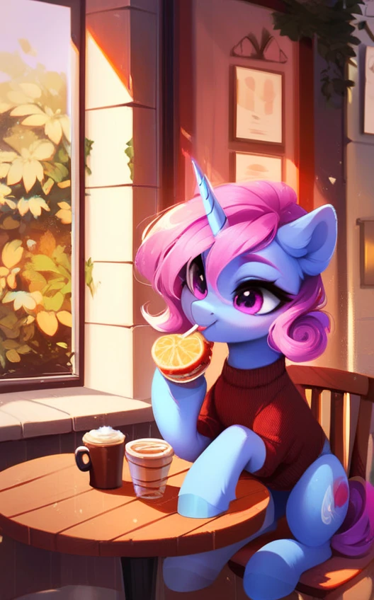 score_9, score_8_up, score_7_up, score_6_up, score_5_up, (2d style:0.7), (gradient fantasy colors: 1.4), Pony, Pinkie Pie, candles in everywhere, (cute), inside cafe, solo,