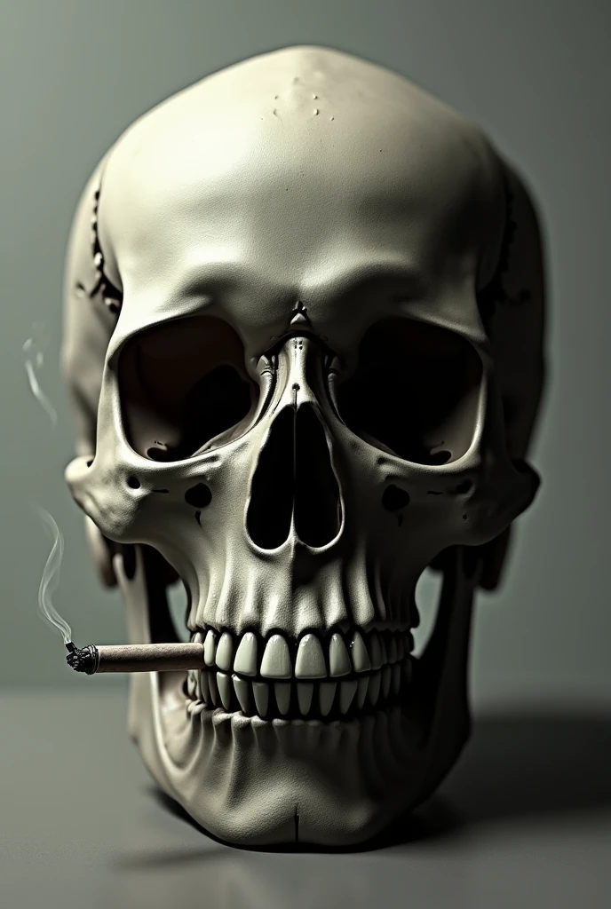 (photorealism:1.2), A skull with a bullet in its mouth on a transparent background
