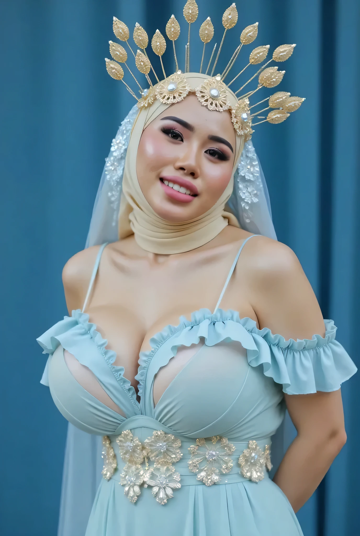 SPECTACLES ((Saggy breasts:1.7)), ((Gigantic tits:1.7)), (from behind up) seductive pose, ((Thin:1.5)), (Happy smile), (((HIJAB MALAY GIRL))), masutepiece, High quality, UHD 32K, Realistic face, Realistic skin feeling , A Japanese Lady, 58 years old matured lady, (((FLAT CHEST))), (Night time at forest), ((look In front at the camera and SADNESS)), (((WHITE FLUORESCENT & WHITE FLUORESCENT))), ((YELLOW FLUORESCENT LIPS)), ((Floral Pattern)), ((wearing strapless lingerie bra)), dark night background , black forest night, horror scary place,