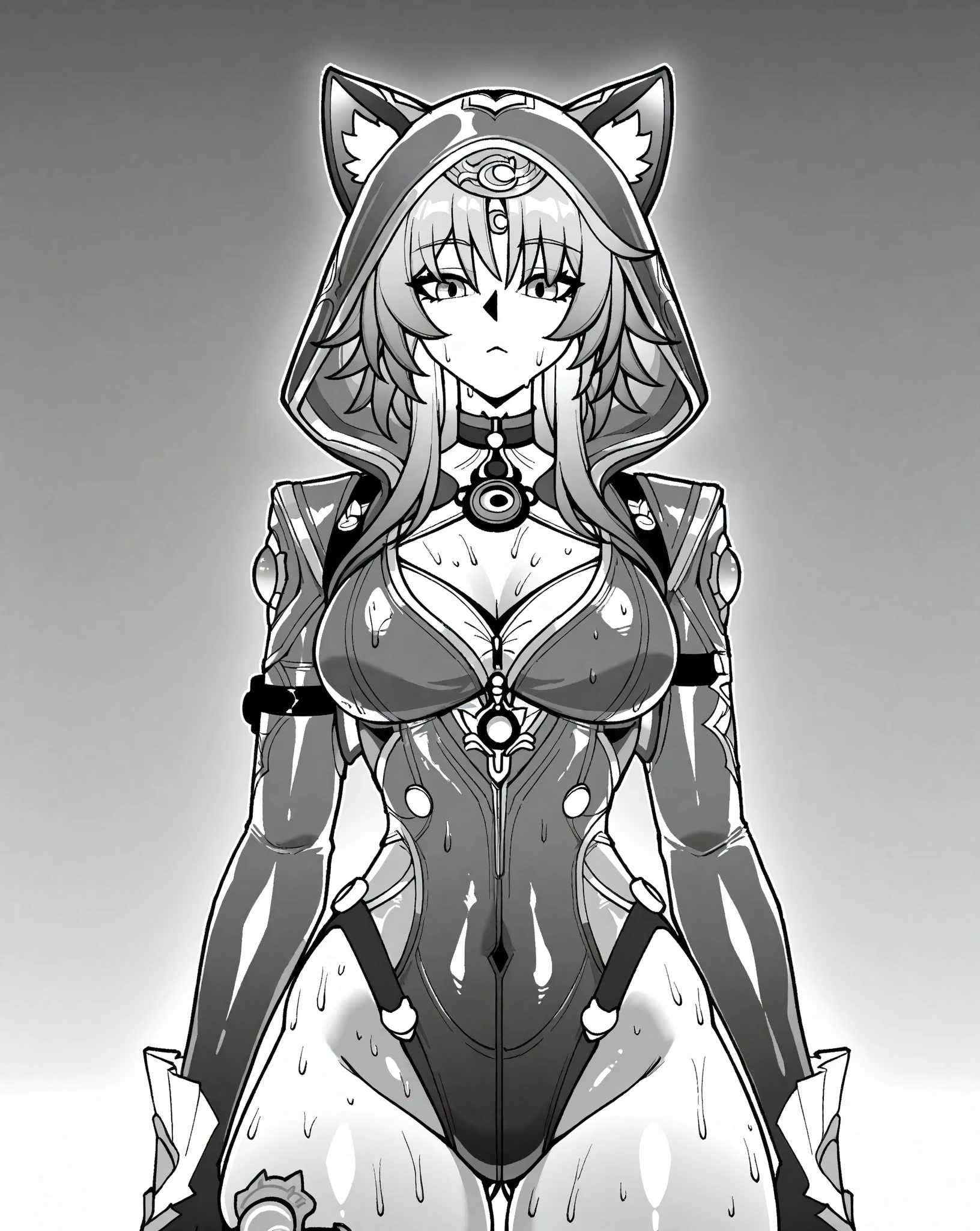 in style of Santiago Caruso,in style of Hajime Sorayama,[in style of Barnett Newman],in style of Becca Stadtlander
{half-body:1.1},1girl,(insanely detailed,elegant,),fox o' nine tails,thick fox tails,nine fanned fox tails,(one-handed akimbo:1.5),(leaning_forward:1.7),fluorescent luminous light ball in the hands
