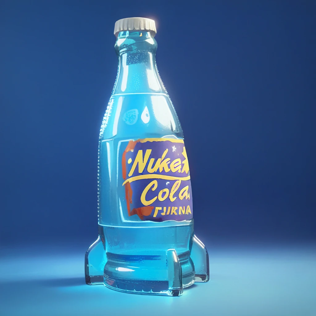 score_9, score_8_up, score_7_up,
fallout,nuka cola,blue,glow,quantum text on bottle,simple background,artist name,signature,english text,no humans,blue background,bottle,blue theme,transparent,still life
 <lora:fallout_pony:0.8>