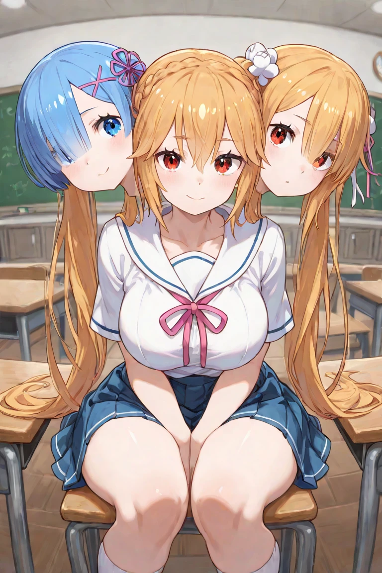 ((highest quality)), ((masterpiece)), (3 girls:1.5), Three cute girls are posing for the camera in a restaurant。, (shirtを持ち上げる:1.3), (three people standing in a row), (Close-up shot from the waist up), (open your mouth and smile:1.3), ray tracing, ((topless)), (), nipple, chest, hair band, head band, hair bobble, blouse, shirt, (high resolution face:1.5), (High definition finger 1.5), 4-year-old, 5 years old, 6 years old, 7 years old, ((No panties)), Pussy, No skirts, Asian, Westerners, silver hair, brown hair, blonde, (belly button), jewelry, looking at the viewer, necklace, long hair, short hair, (abs),