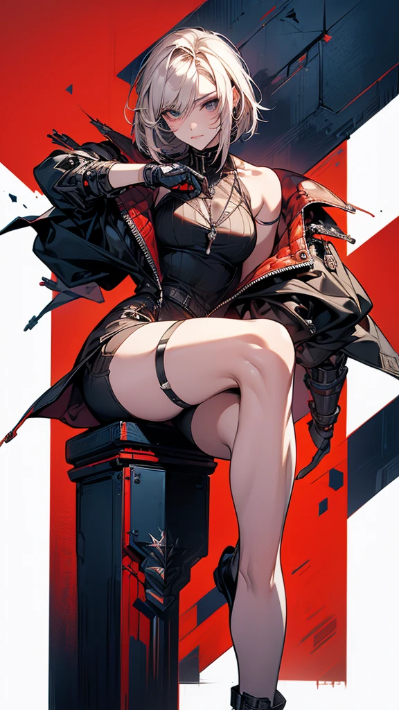 masterpiece, best quality, absurdres, illustration, 8k, perfect shadows, skindentation,(slim waist:1.3) hdr, ambient lighting, cowboy shot, (shiny skin:1.2), realistic, ultra-realistic, textured skin, defined body features, (blush:1.2), (looking at viewer:1.3) stocking_anarchy, (wearing , choker, knotted shirt,shirt pull,cleavage, fur jacket, cropped jacket,striped_legwear,stocking_\(psg\),platform boots) (underboob,massive breasts,hourglass body, thin waist,very slim waist, Photo realistic,(hyperrealistic:1)beautiful, masterpiece, best quality, extremely detailed face,perfect face,beautiful face, perfect lighting,detailed eye makeup, detail face, nice detailed eyes,nice hands, perfect hands, (realistic pupils,realistic iris:1) heavy eye makeup,glowing eyes sweat,shiny skin,defined body features,toned midriff,skinny waist,thin waist,(abs:0.8),sitting,stretched( spread legs:1.2), leg support,
